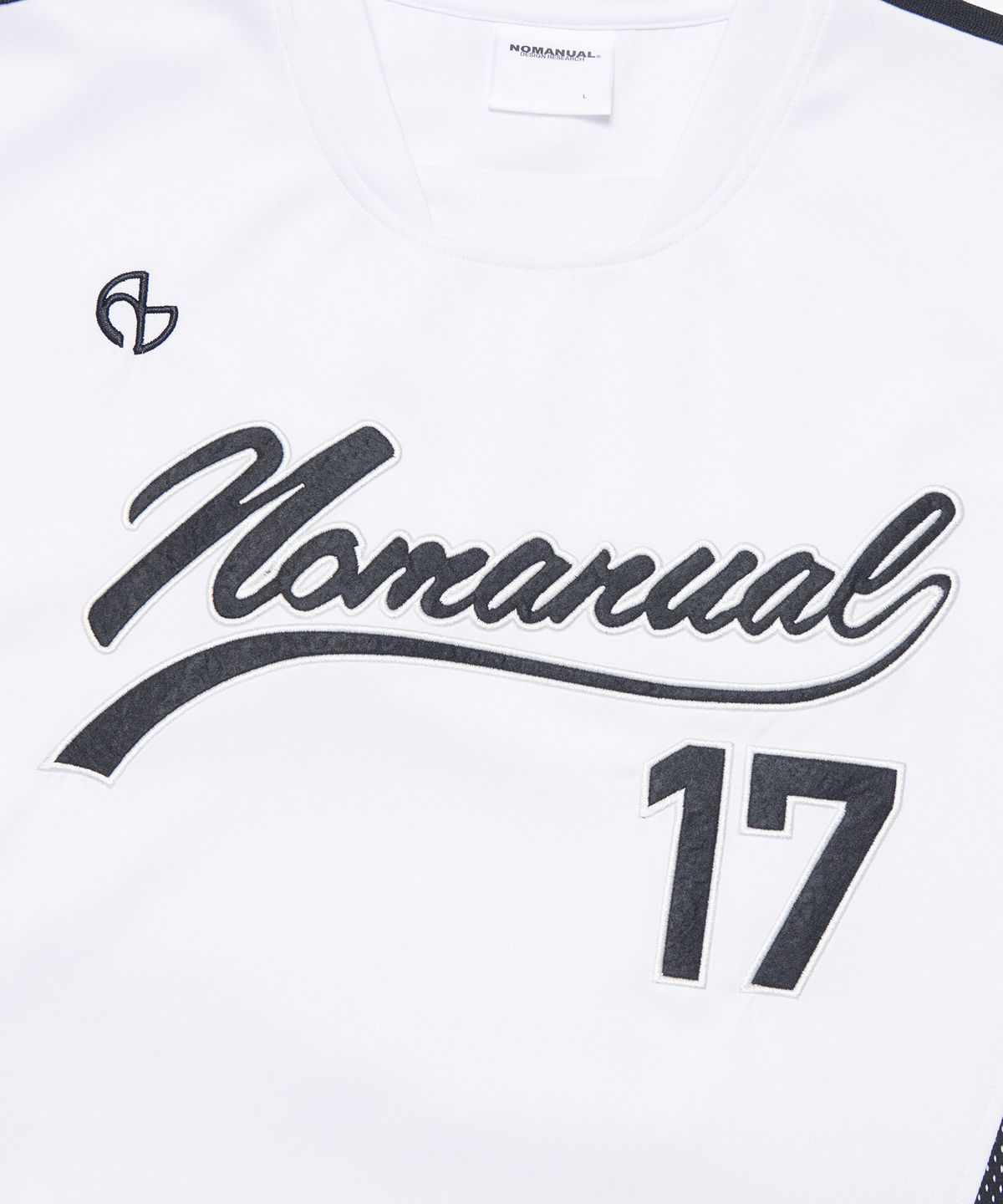 노매뉴얼(NOMANUAL) SWEEP BASEBALL JERSEY - WHITE