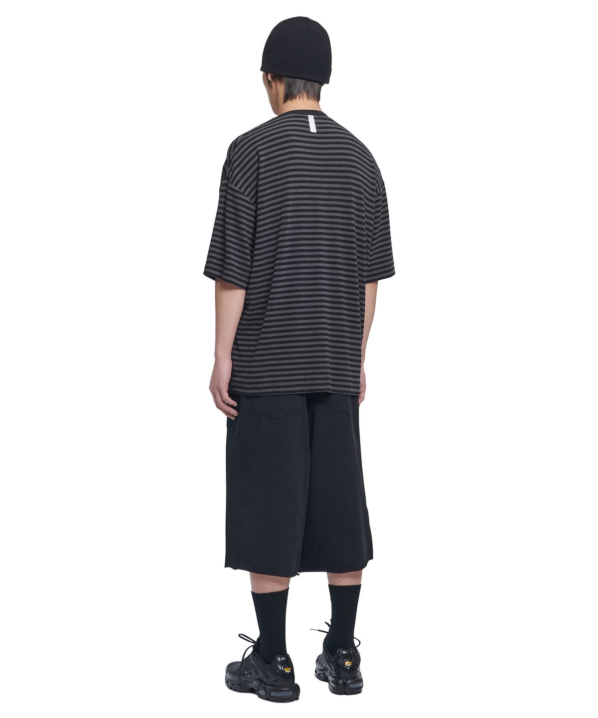 노매뉴얼(NOMANUAL) NM BORDER T-SHIRT - BLACK