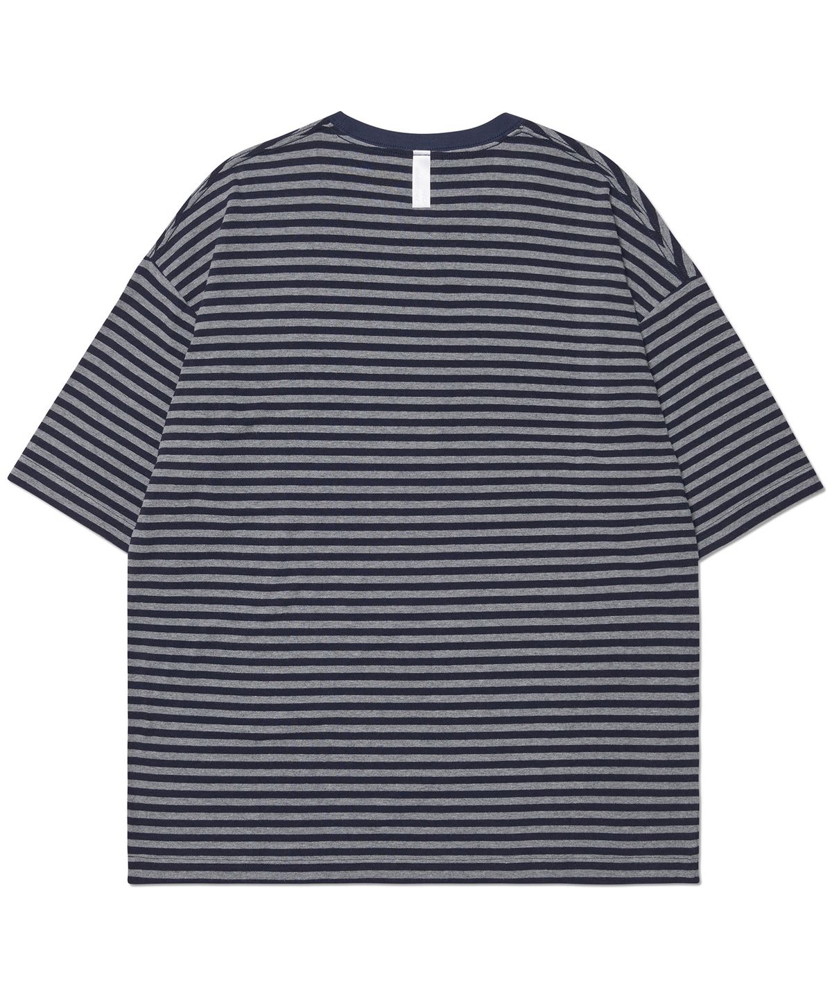 노매뉴얼(NOMANUAL) NM BORDER T-SHIRT - DARK NAVY