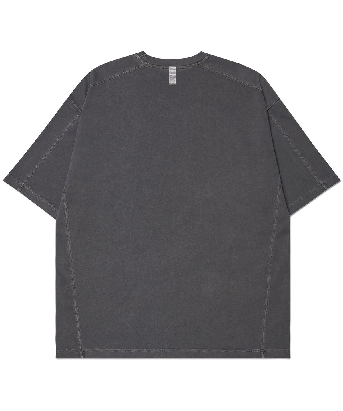 노매뉴얼(NOMANUAL) MOLTING T-SHIRT - CHARCOAL