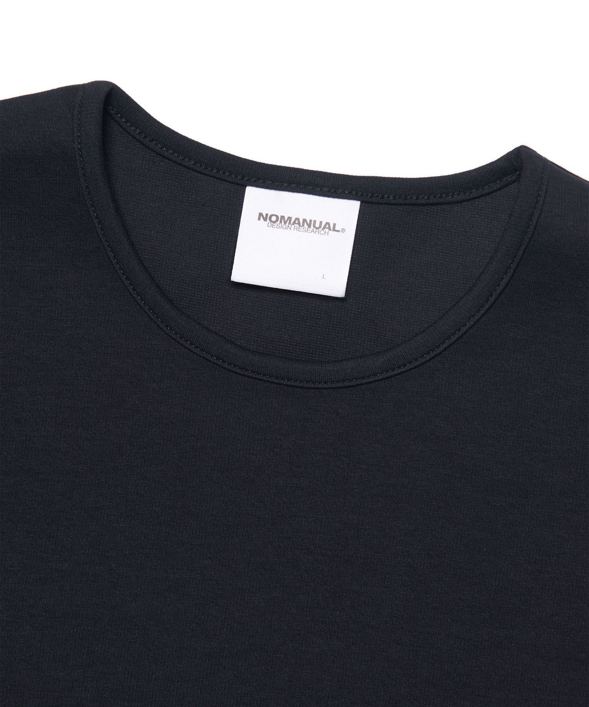 노매뉴얼(NOMANUAL) NM PLAIN T-SHIRT - BLACK