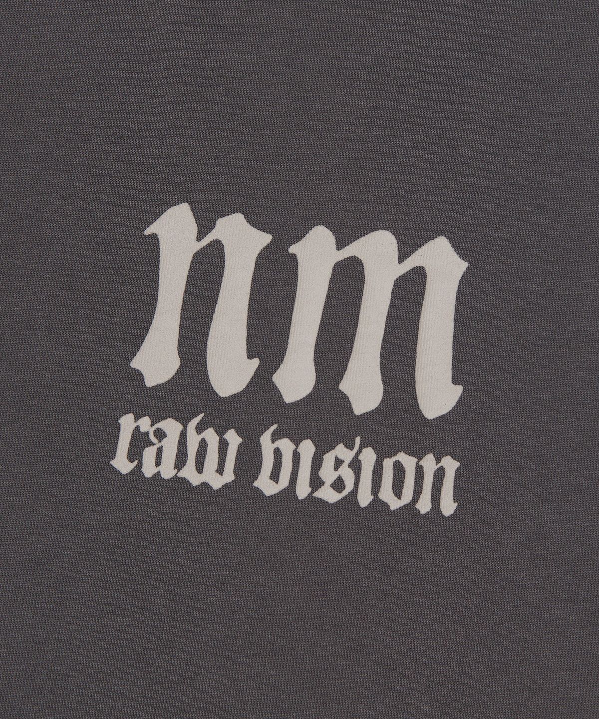 노매뉴얼(NOMANUAL) R.V ARCH LOGO T-SHIRT - CHARCOAL