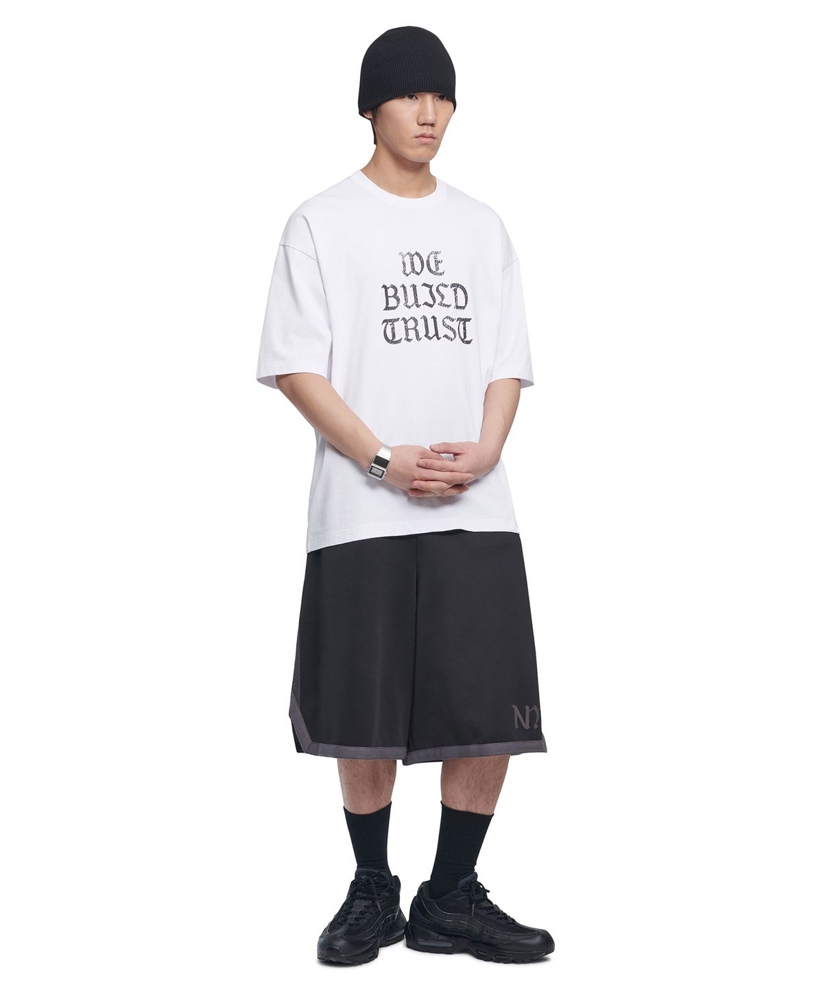 노매뉴얼(NOMANUAL) TRUST T-SHIRT - WHITE