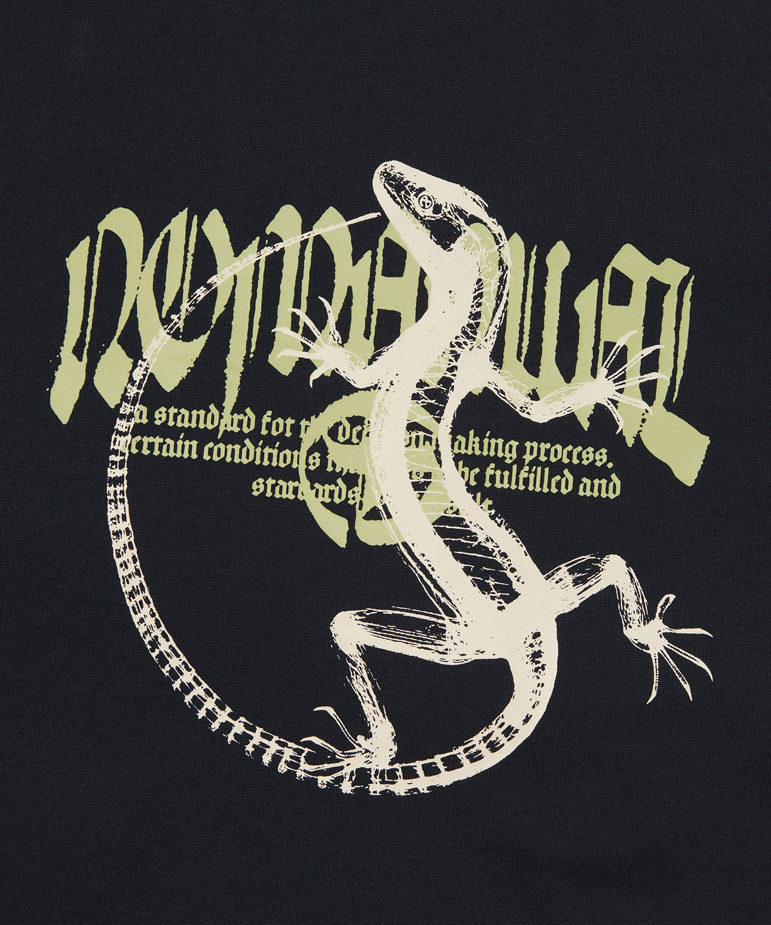 Tシャツ・カットソー NOMANUAL LIZARD T-SHIRT 5FT1021 MUSINSA | NOMANUAL LIZARD T-SHIRT - BLACK