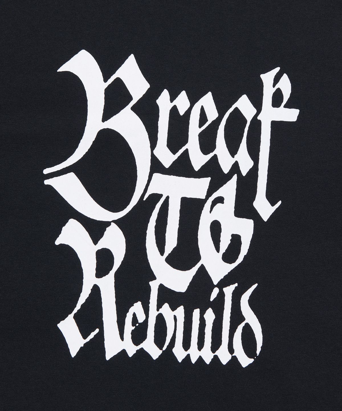 노매뉴얼(NOMANUAL) REBUILD T-SHIRT - BLACK