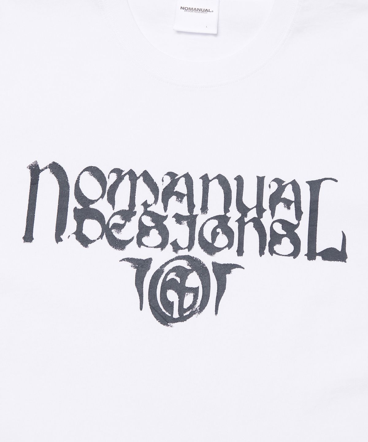 노매뉴얼(NOMANUAL) P.T T-SHIRT - WHITE