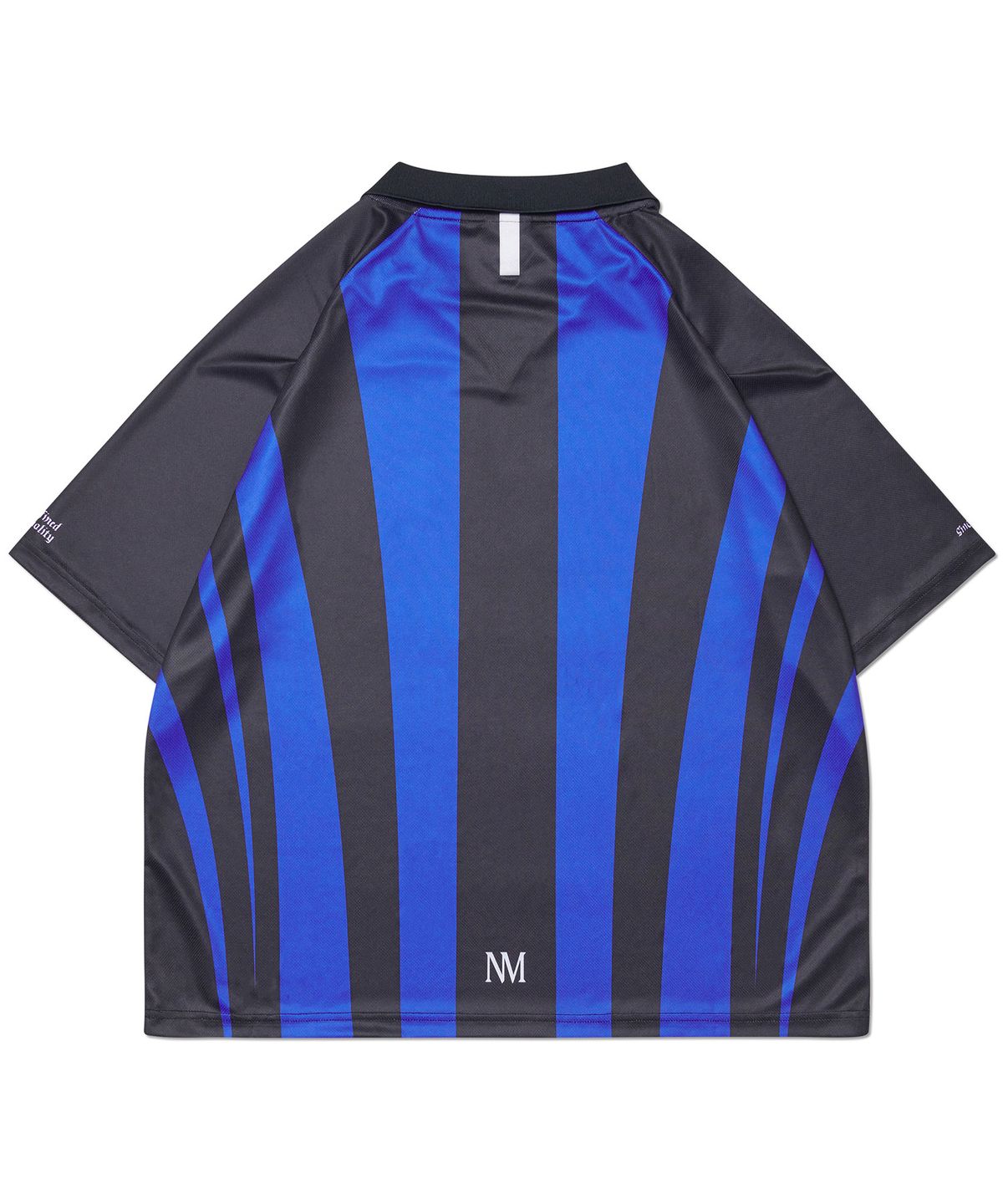 노매뉴얼(NOMANUAL) STRIPE FOOTBALL SHIRT - BLUE