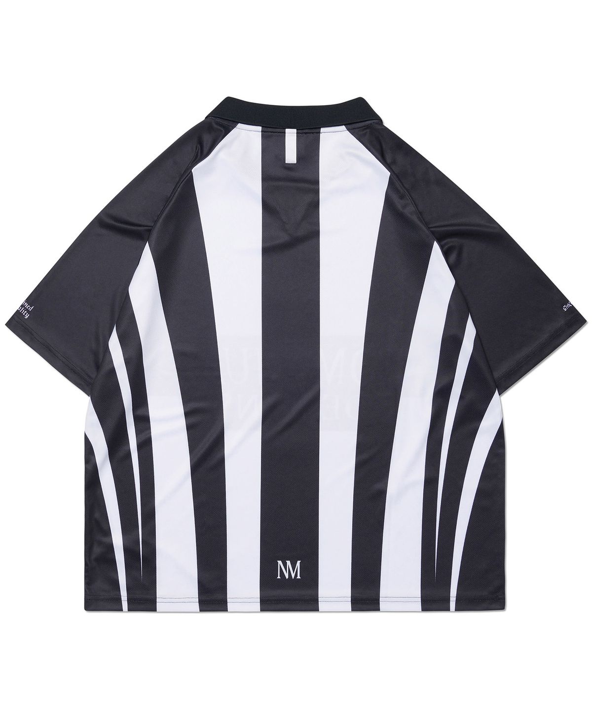 노매뉴얼(NOMANUAL) STRIPE FOOTBALL SHIRT - WHITE