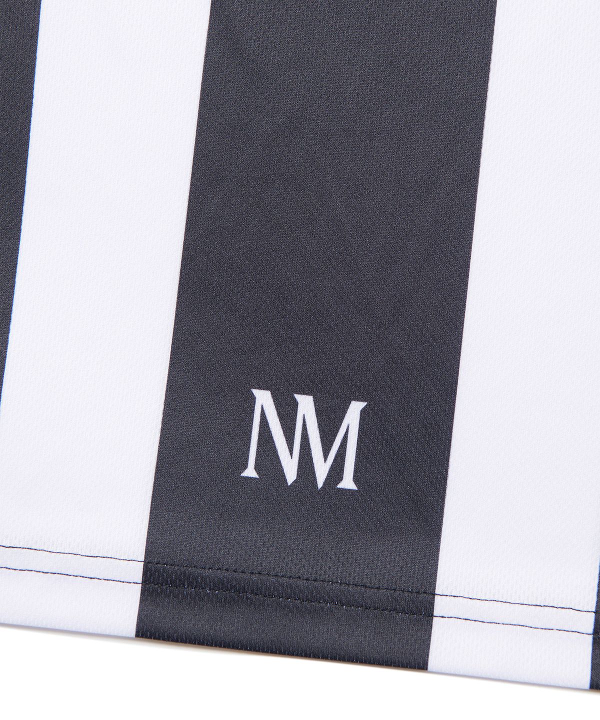 노매뉴얼(NOMANUAL) STRIPE FOOTBALL SHIRT - WHITE