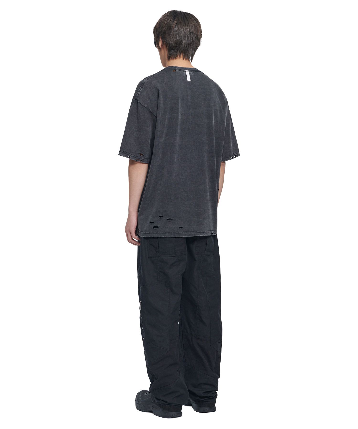 【NOMANUAL】 ECDYSIS DAMAGED T-SHIRT ♥2Colors ECDYSIS DAMAGED T-SHIRT - WASHED BLACK - nomanual | 60