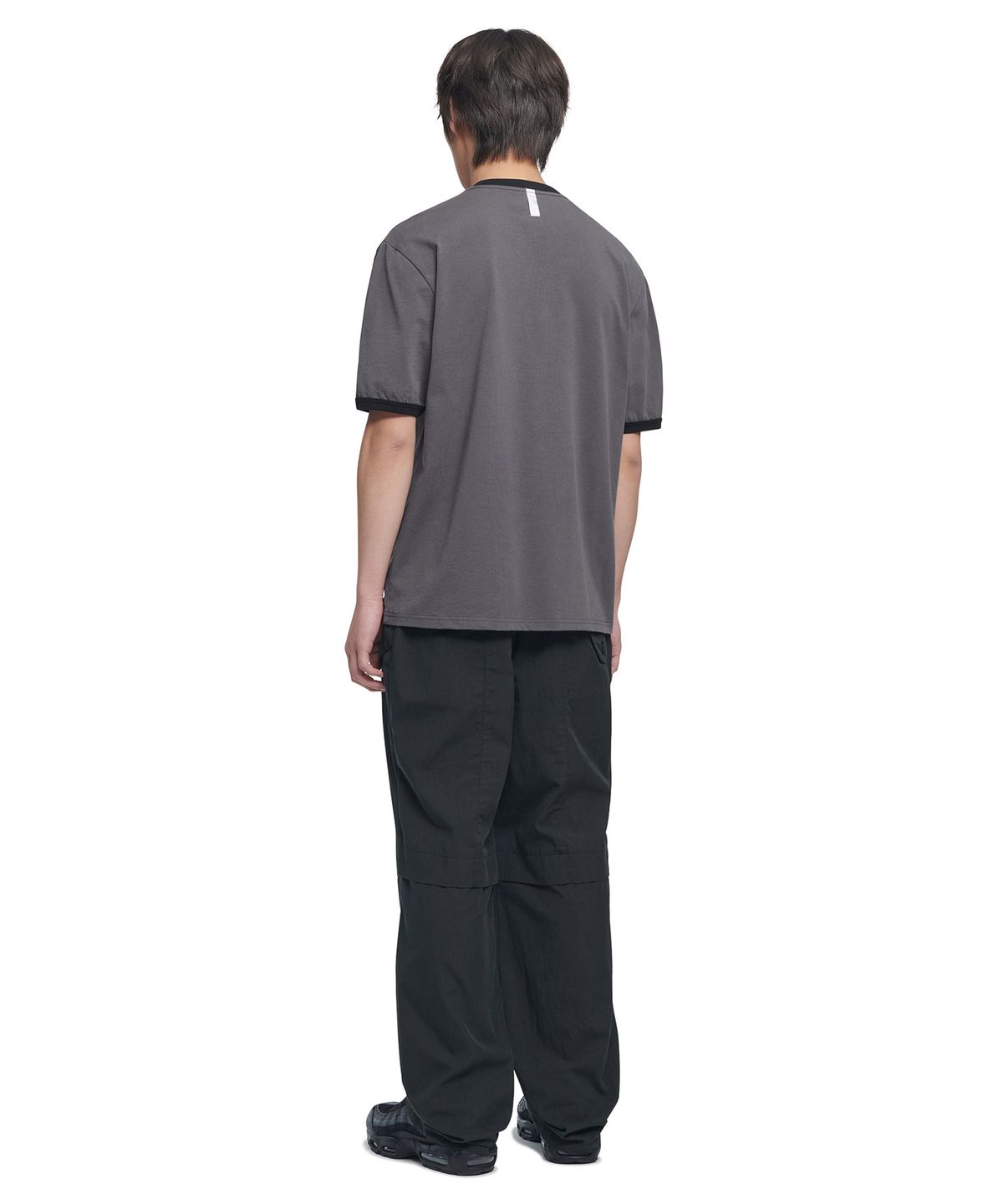 노매뉴얼(NOMANUAL) RAW VISION RINGER T-SHIRT - CHARCOAL