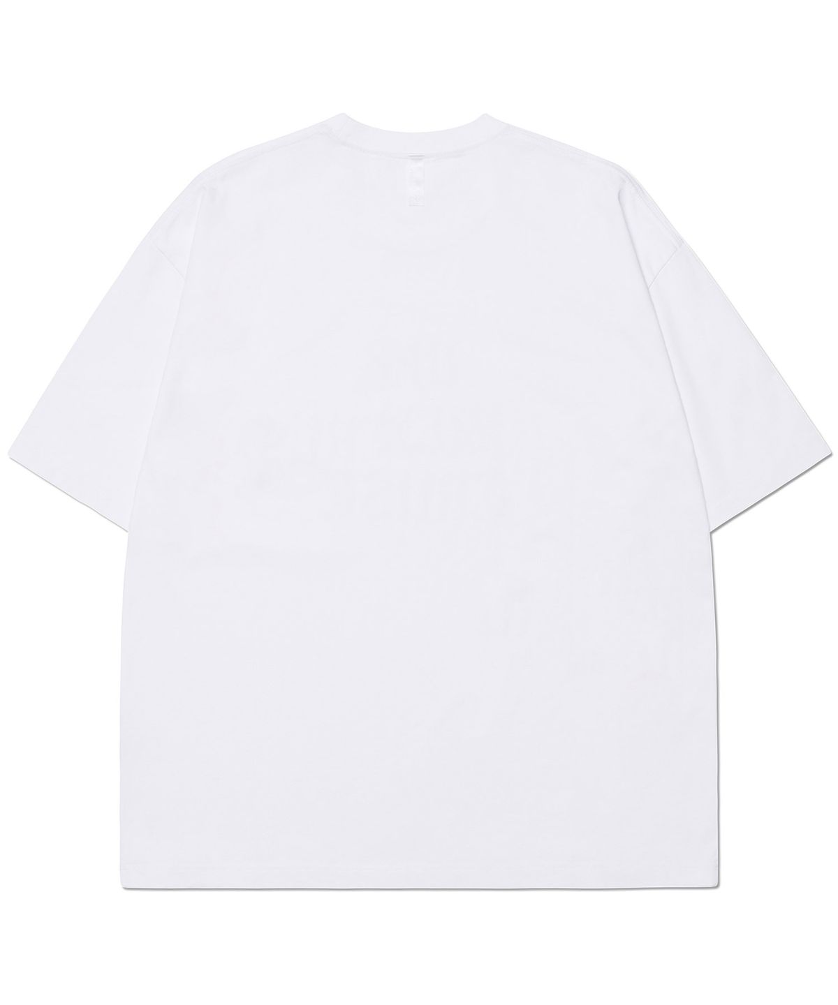 노매뉴얼(NOMANUAL) ARCHED TEXT T-SHIRT - WHITE