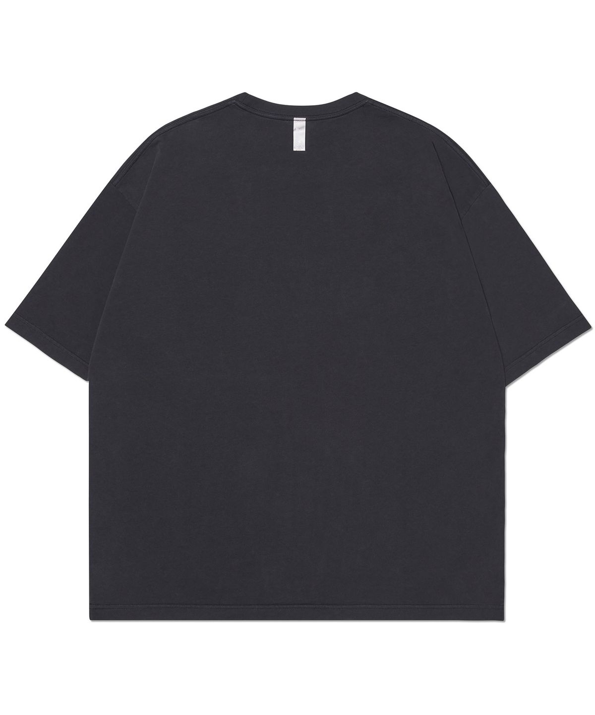 노매뉴얼(NOMANUAL) EMBROIDERED LOGO T-SHIRT - WASHED BLACK