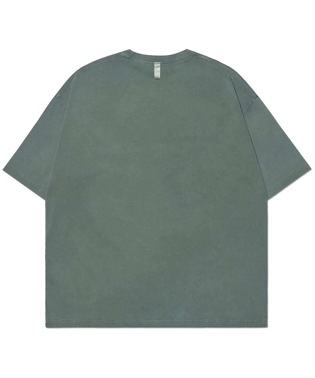 노매뉴얼(NOMANUAL) EMBROIDERED LOGO T-SHIRT - HUNTER GREEN