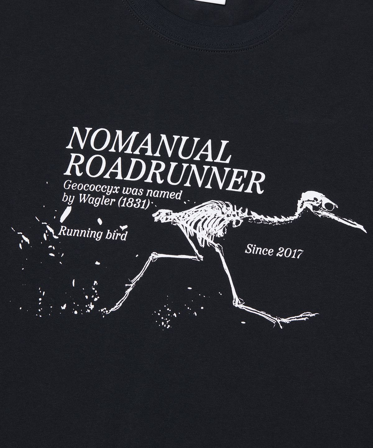 노매뉴얼(NOMANUAL) ROADRUNNER T-SHIRT - BLACK