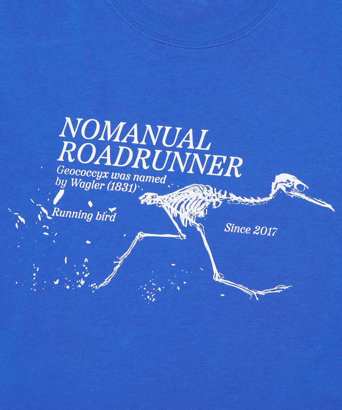 노매뉴얼(NOMANUAL) ROADRUNNER T-SHIRT - BLUE