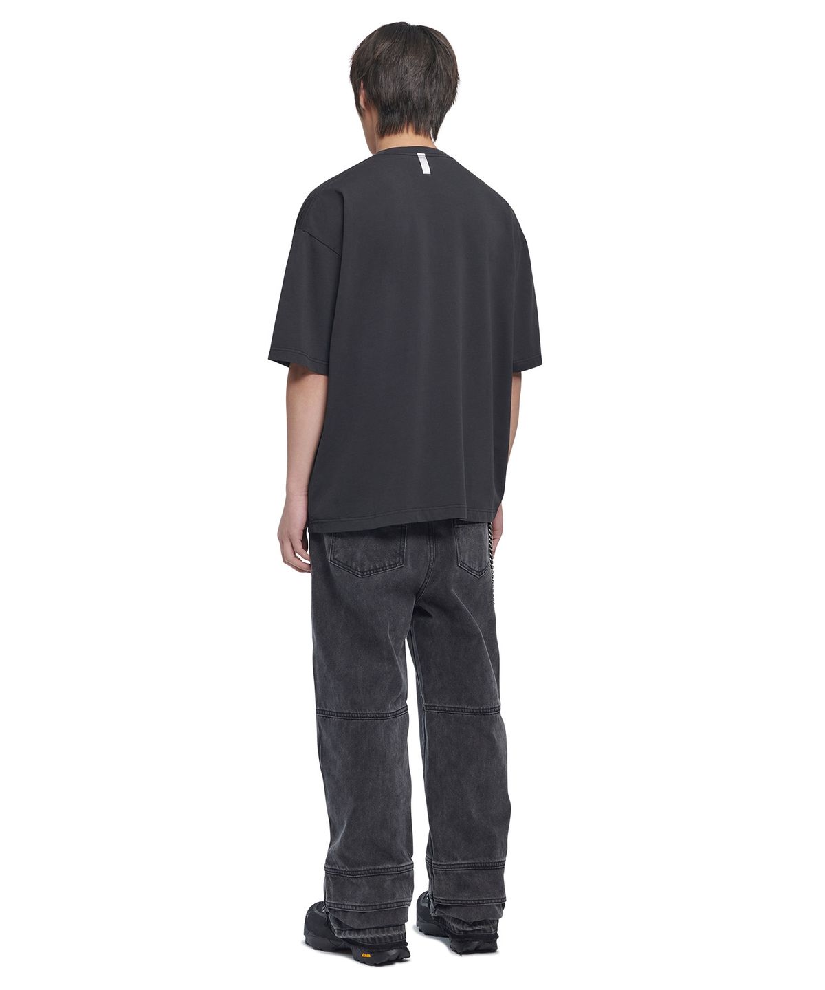 노매뉴얼(NOMANUAL) ROBOTIC HAND NM T-SHIRT - WASHED BLACK