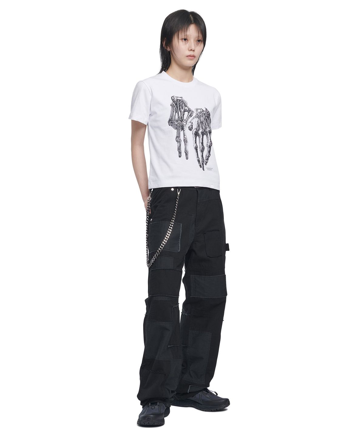 노매뉴얼(NOMANUAL) ROBOTIC HAND NM T-SHIRT - WHITE