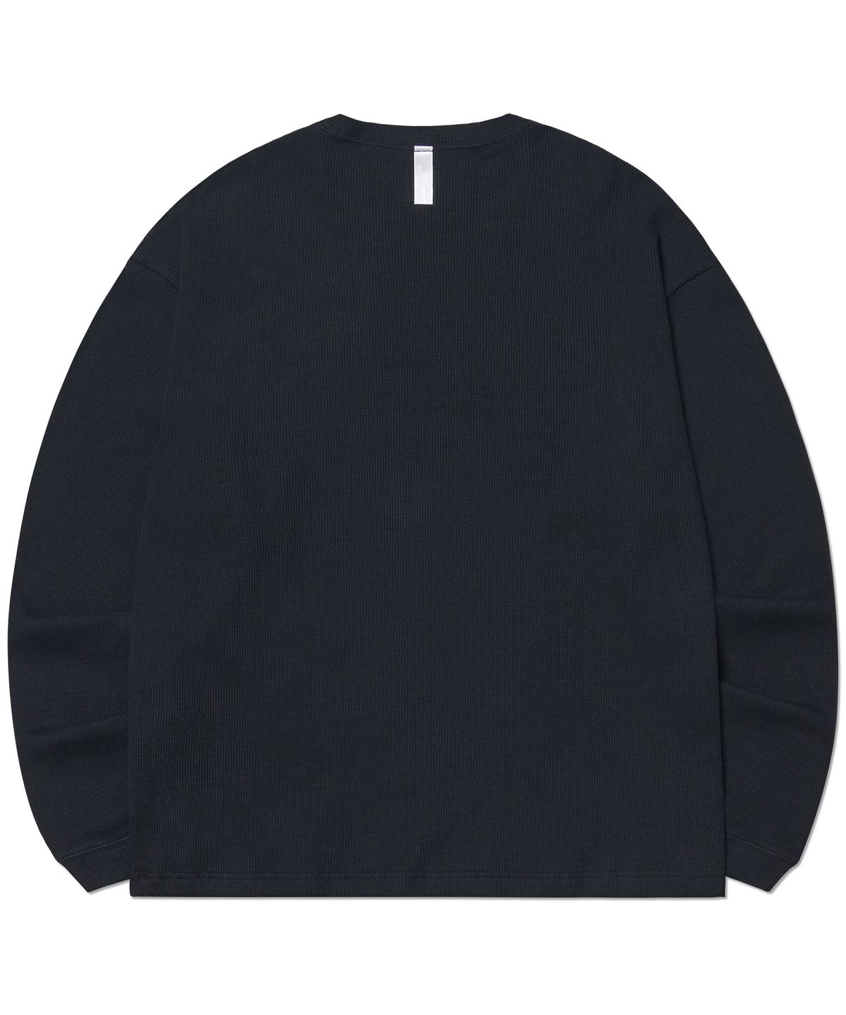 노매뉴얼(NOMANUAL) P.T WAFFLE LONG SLEEVE TEE - BLACK