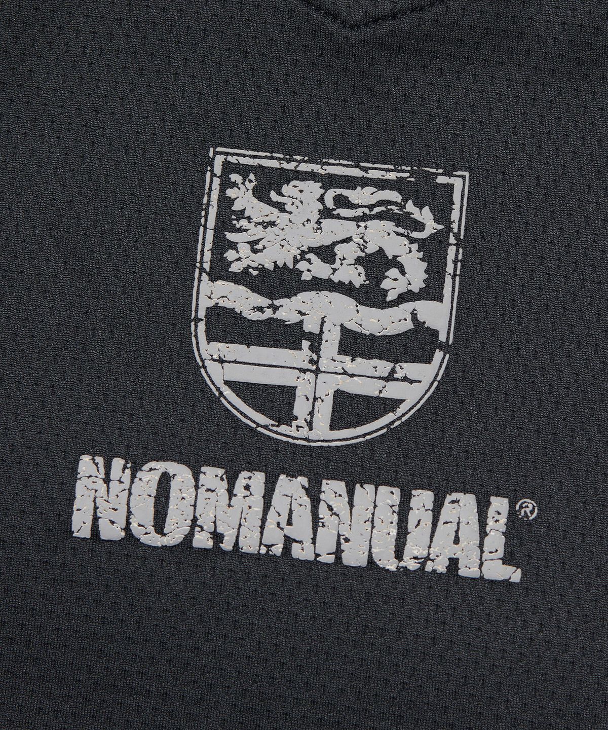 노매뉴얼(NOMANUAL) CRACKED LINE LONG SLEEVE UNIFORM - BLACK