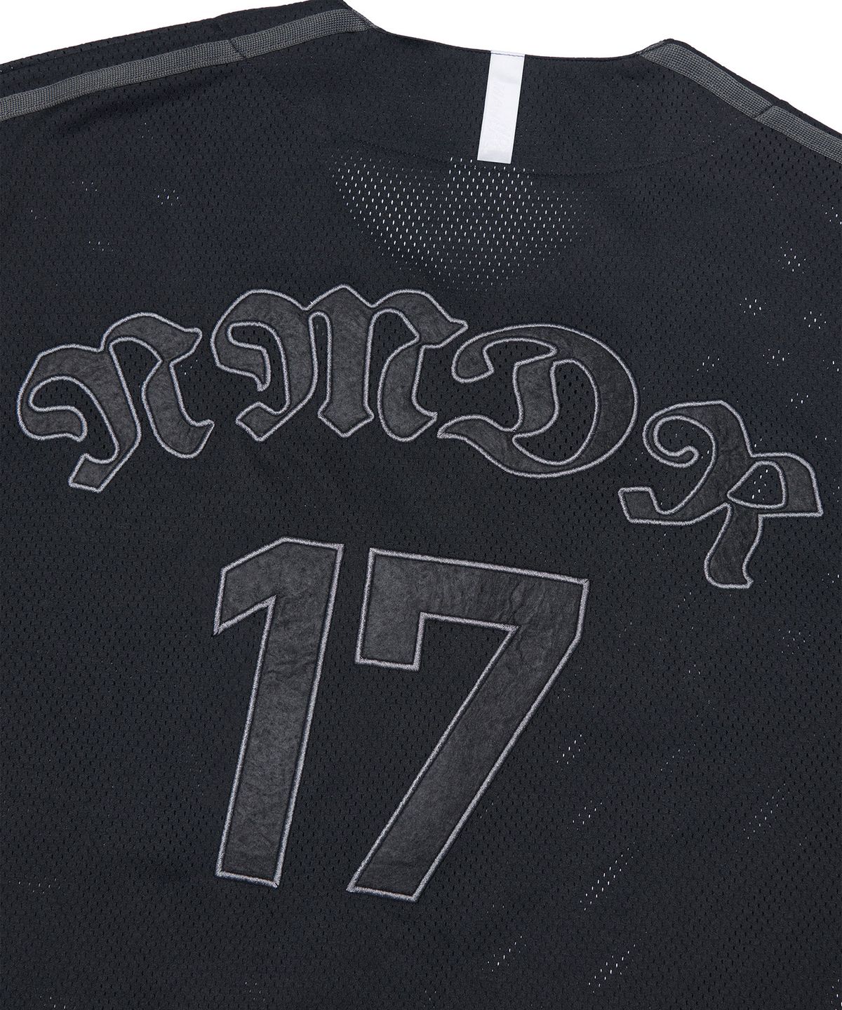 노매뉴얼(NOMANUAL) SMOKE BALL MESH JERSEY - BLACK