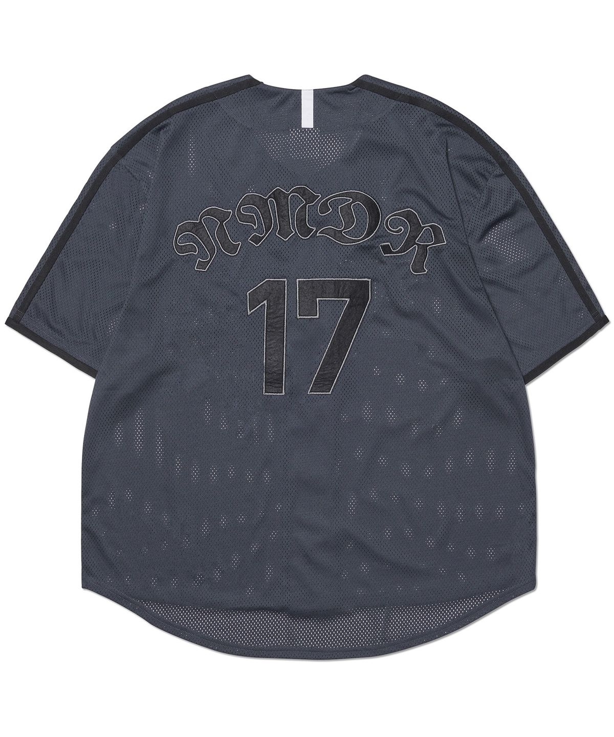 노매뉴얼(NOMANUAL) SMOKE BALL MESH JERSEY - CHARCOAL