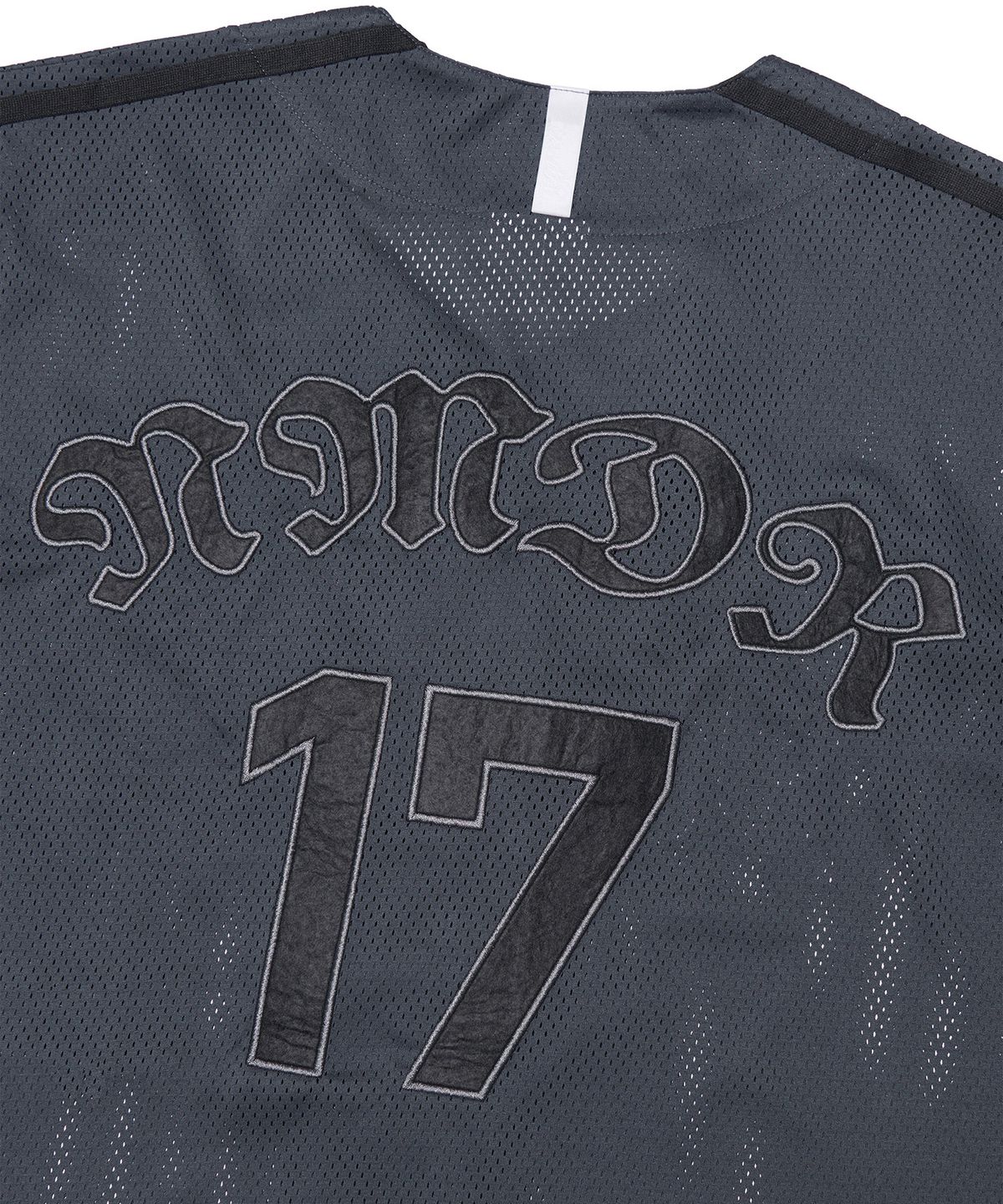 노매뉴얼(NOMANUAL) SMOKE BALL MESH JERSEY - CHARCOAL