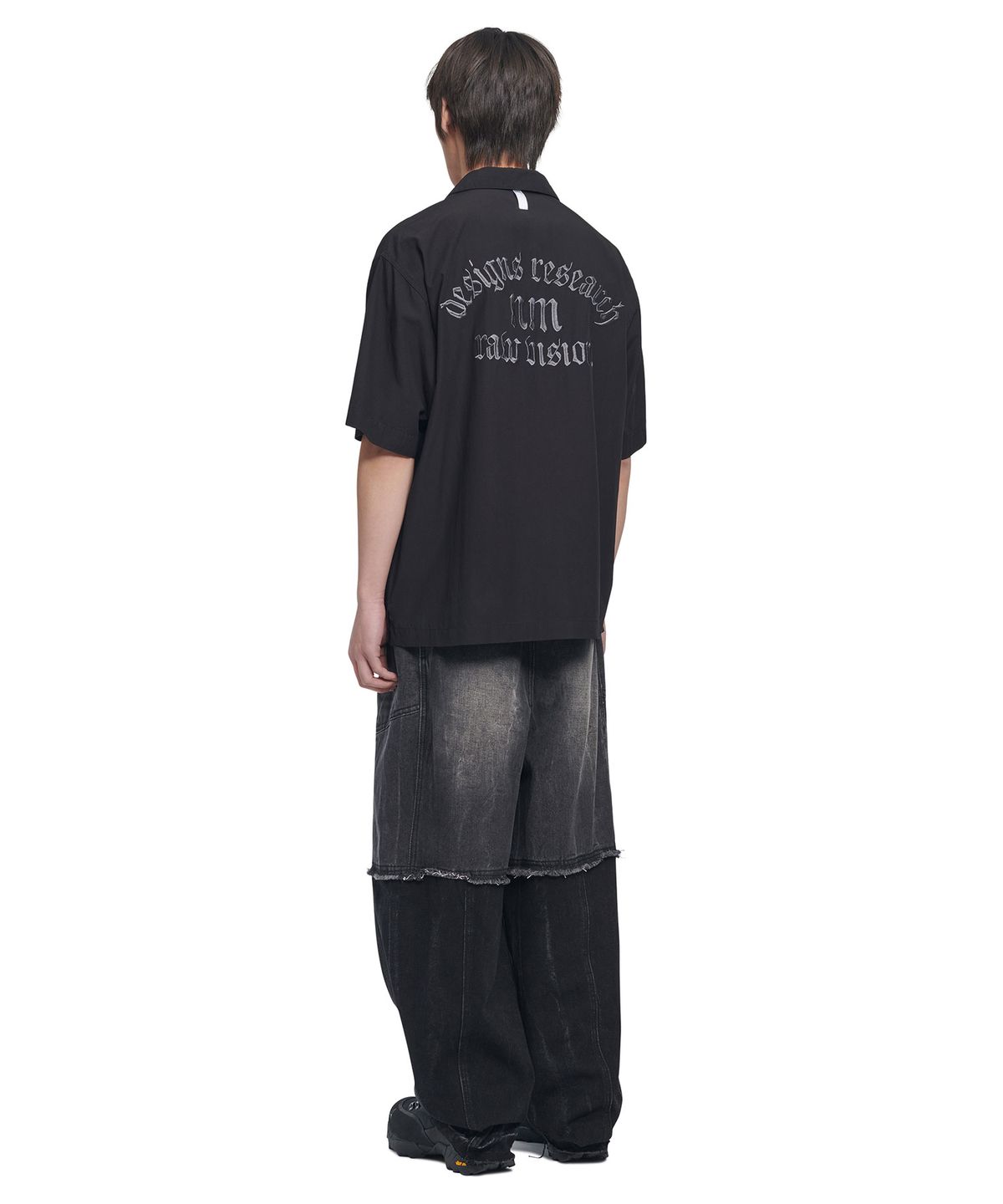 노매뉴얼(NOMANUAL) R.V BOWLING SHIRT - BLACK