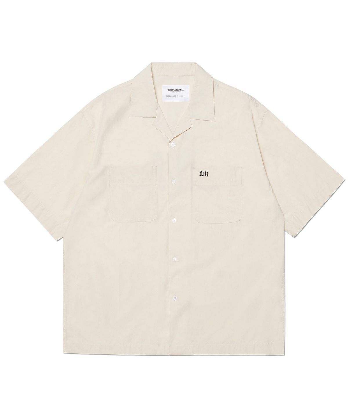 노매뉴얼(NOMANUAL) R.V BOWLING SHIRT - CREAM