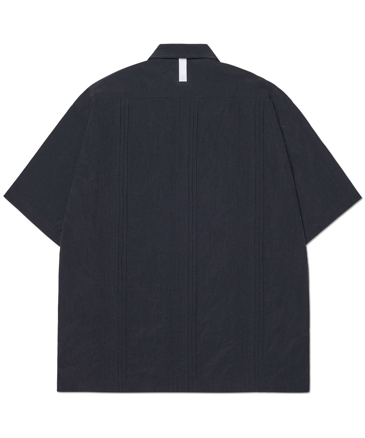 노매뉴얼(NOMANUAL) NM GUAYABERA HALF SLEEVE SHIRT - BLACK
