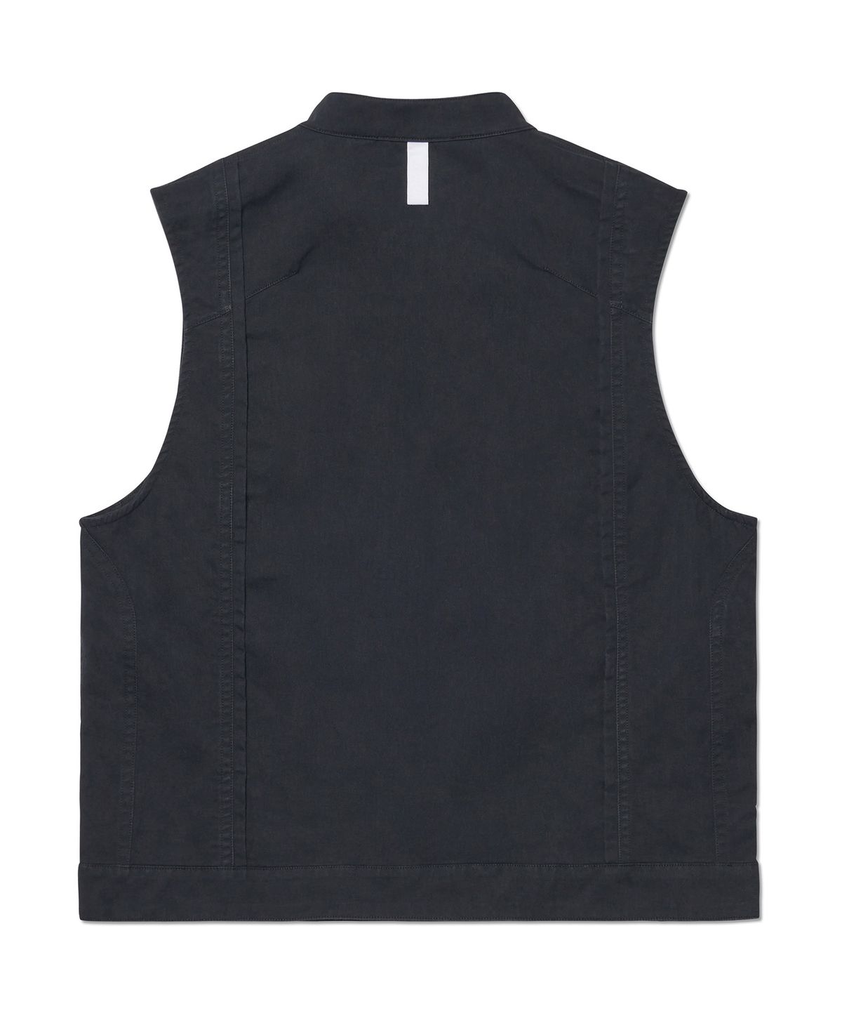 노매뉴얼(NOMANUAL) CURVED VEST - WASHED BLACK