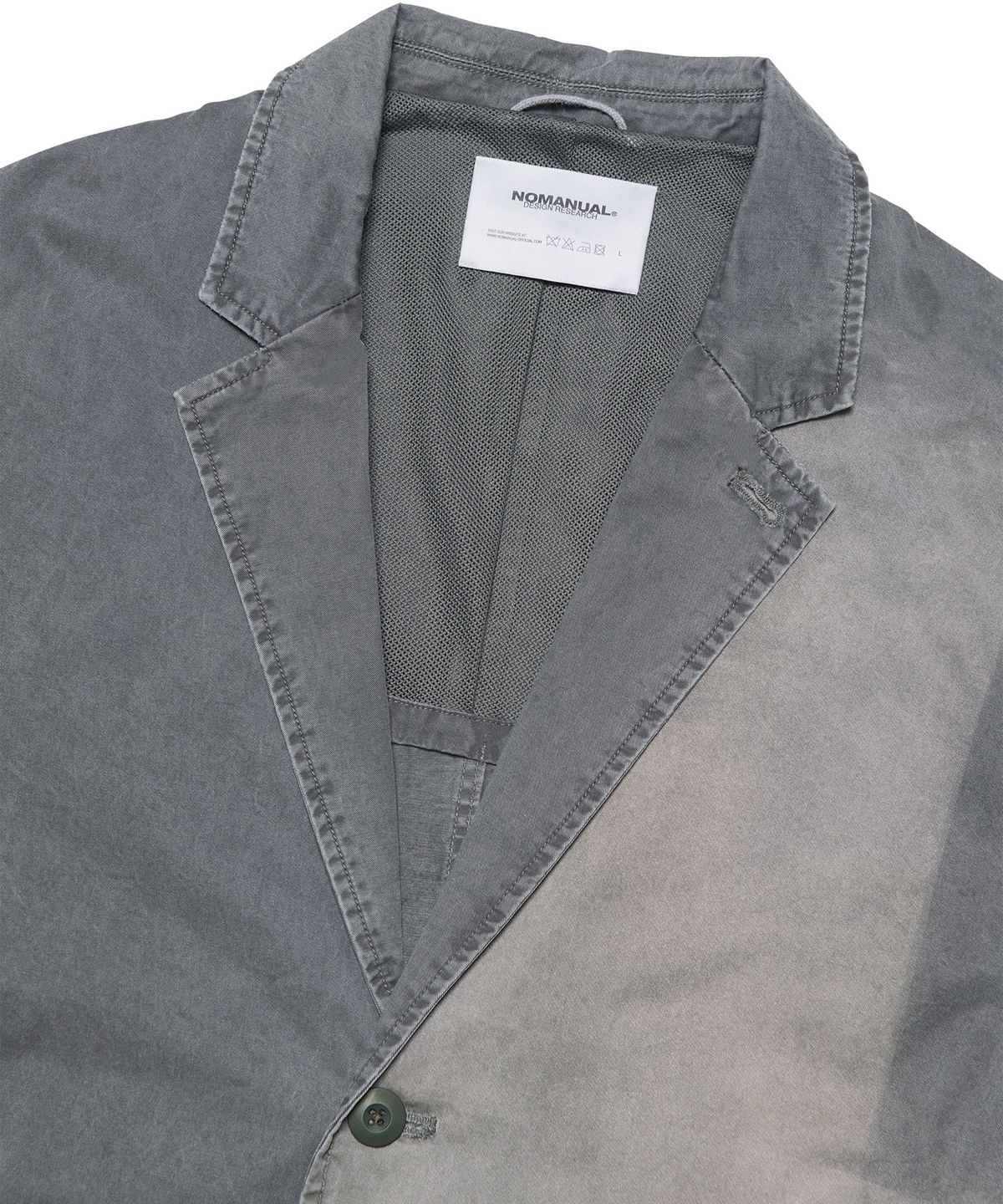 노매뉴얼(NOMANUAL) SUNFADED JACKET - WASHED CHARCOAL