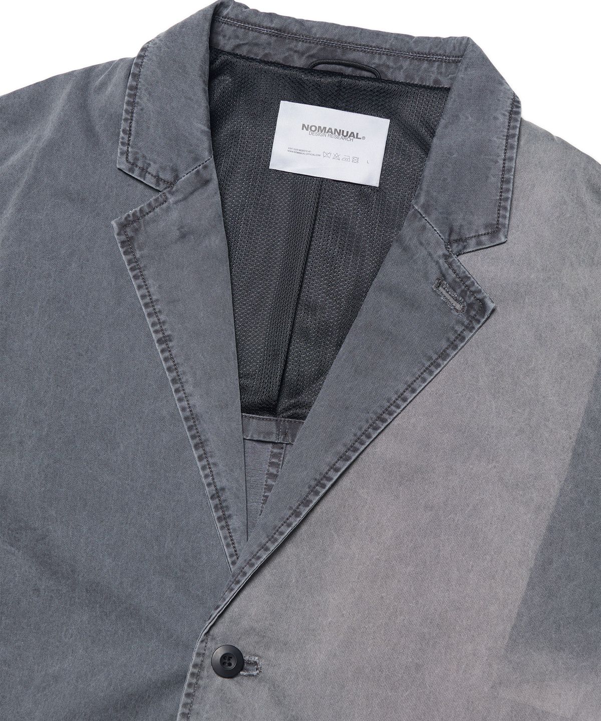 노매뉴얼(NOMANUAL) SUNFADED JACKET - WASHED BLACK
