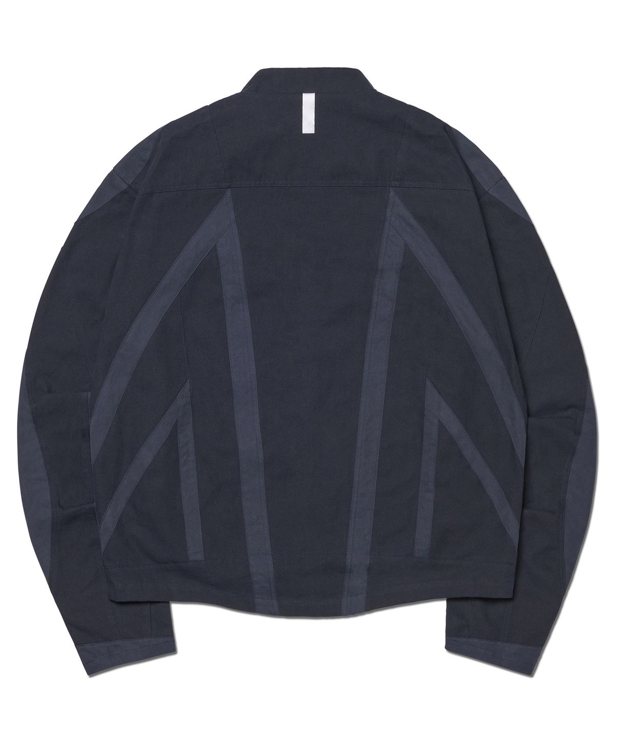노매뉴얼(NOMANUAL) MULTI LINE MOTO JACKET - DARK NAVY
