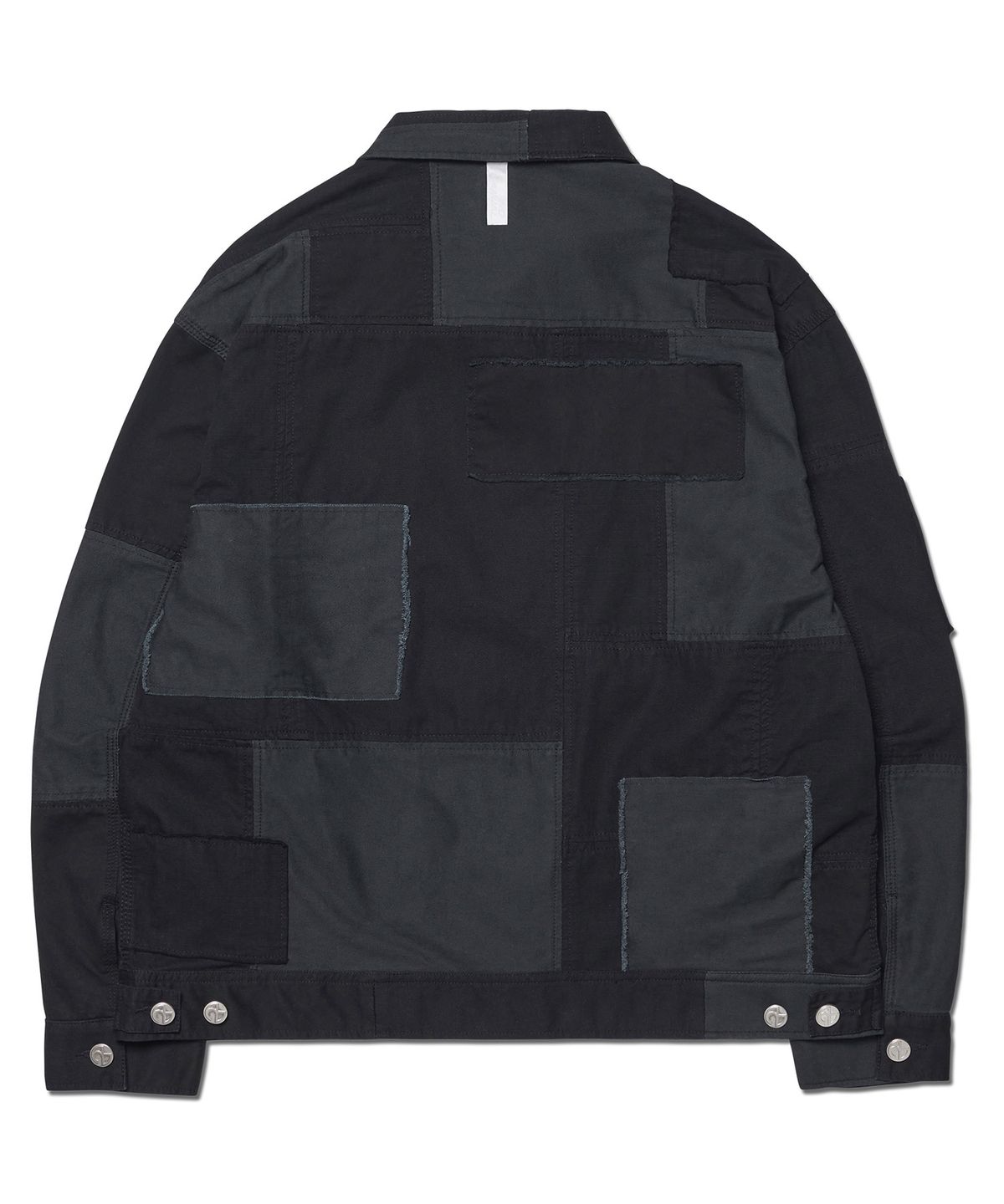노매뉴얼(NOMANUAL) MULTI PANEL WORK JACKET - WASHED BLACK