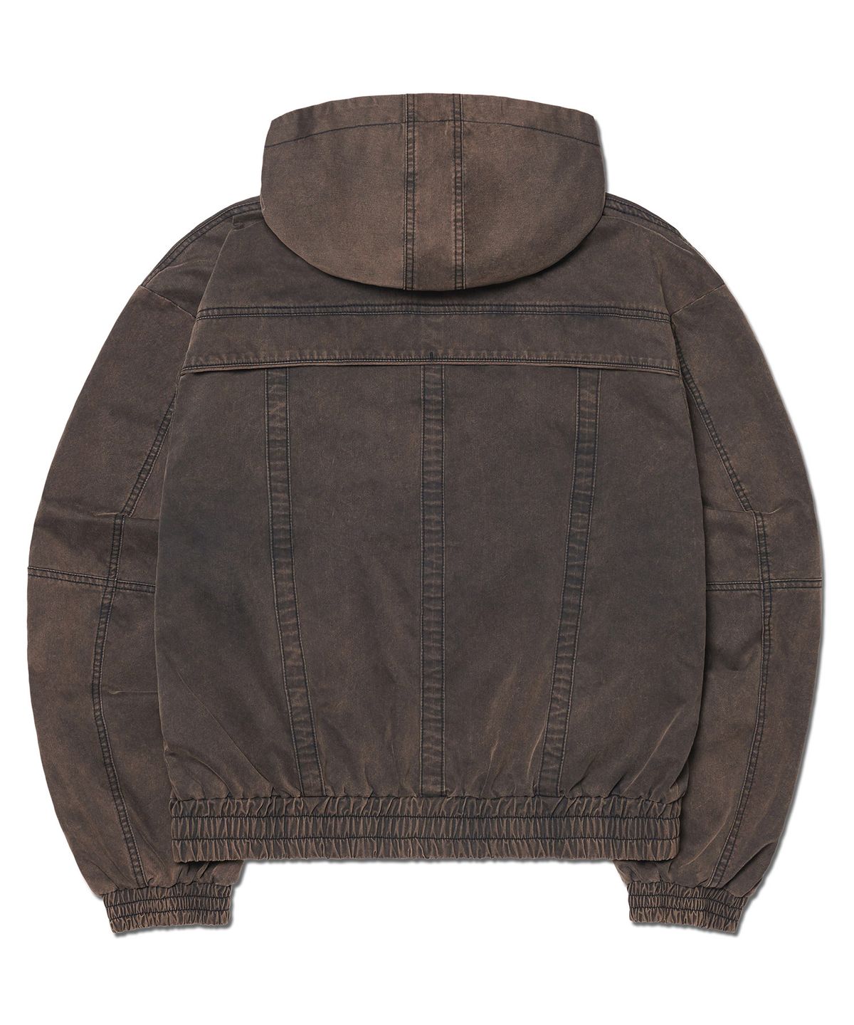 노매뉴얼(NOMANUAL) LIGHT HOODED JACKET - BLEACHED BLACK