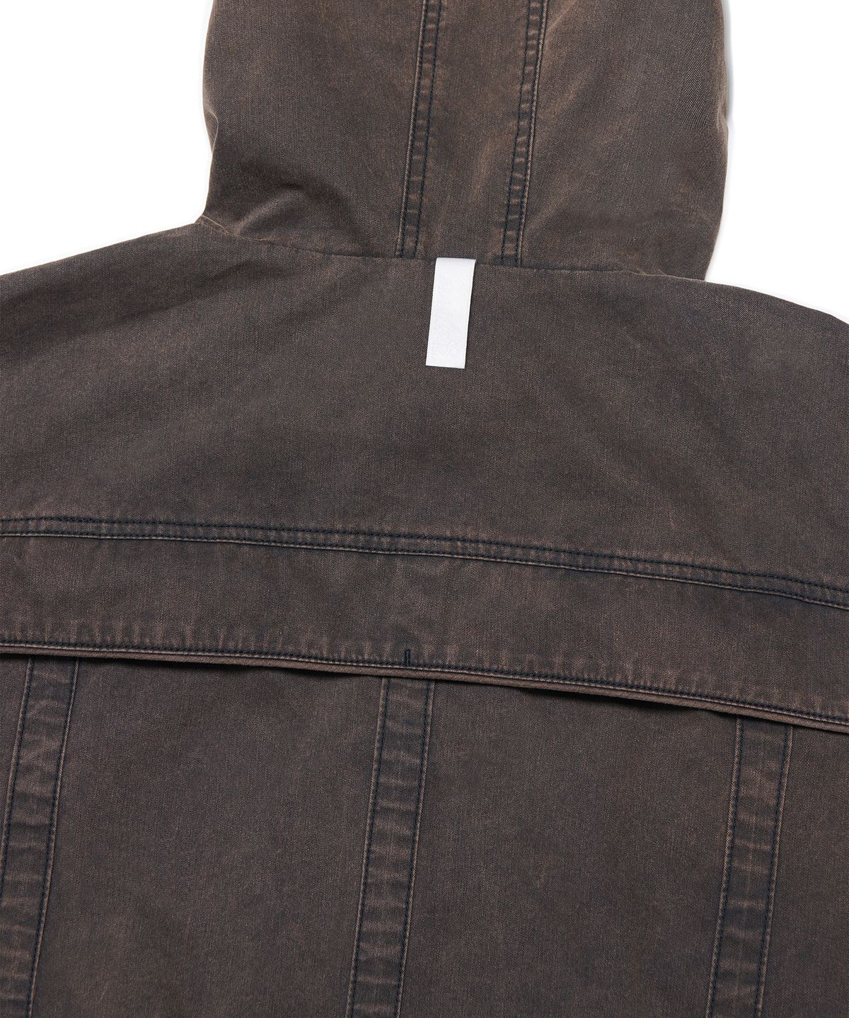 노매뉴얼(NOMANUAL) LIGHT HOODED JACKET - BLEACHED BLACK