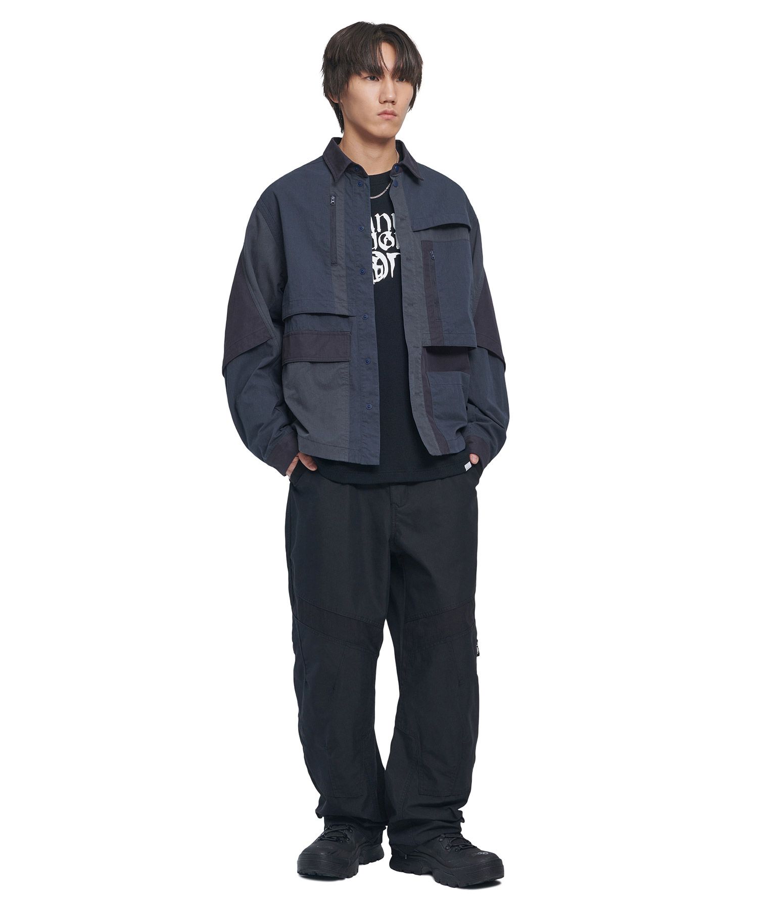 ジャケットその他 NOMANUAL VENTILATION UTILITY JACKET 5SA113 MUSINSA公式 | NOMANUAL VENTILATION UTILITY JACKET - BLACK