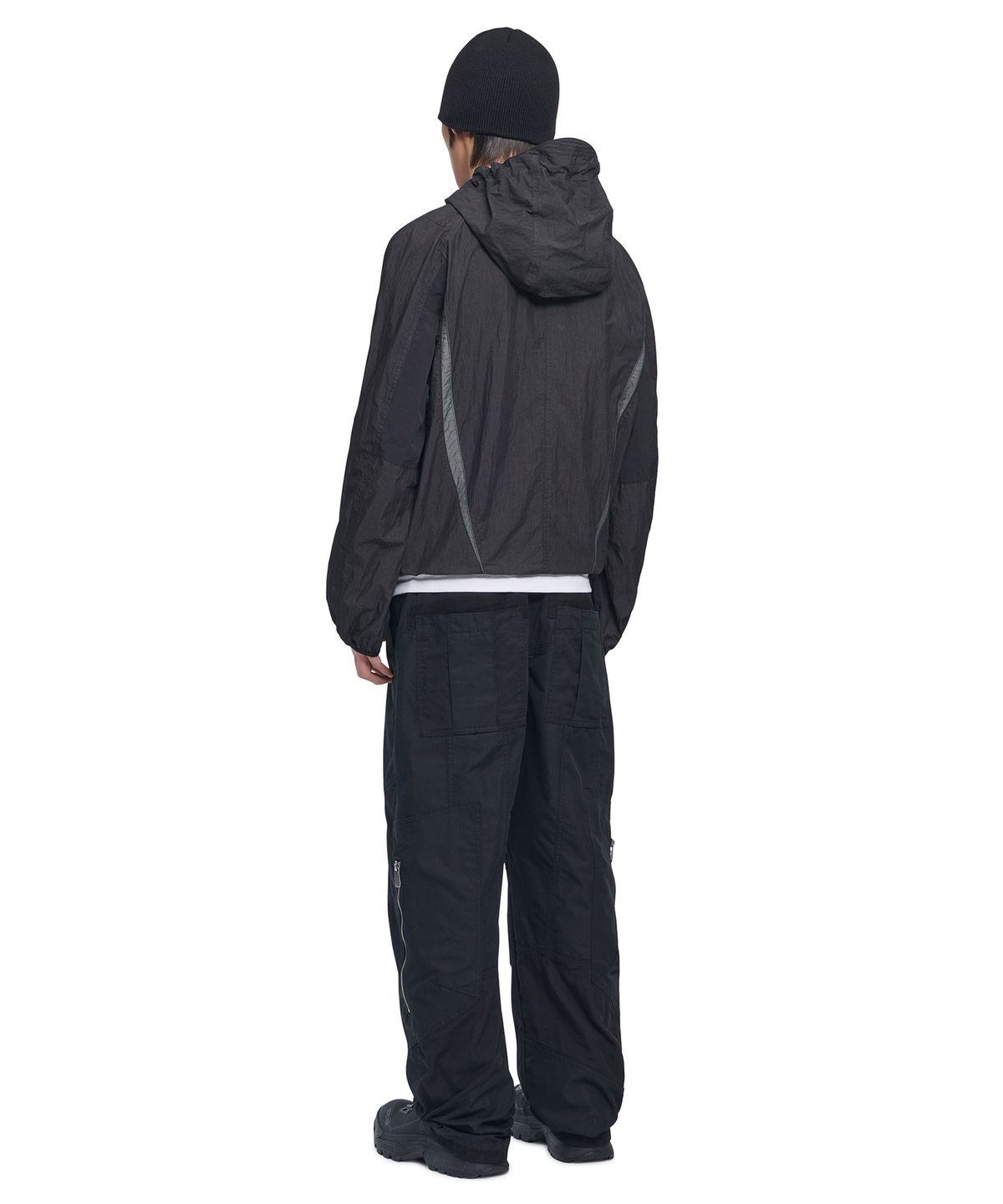 노매뉴얼(NOMANUAL) LIGHT SHIELD JACKET - WASHED BLACK