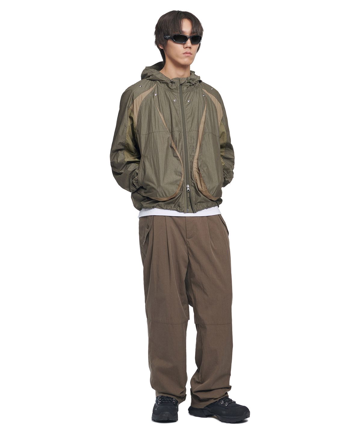 노매뉴얼(NOMANUAL) LIGHT SHIELD JACKET - WASHED KHAKI