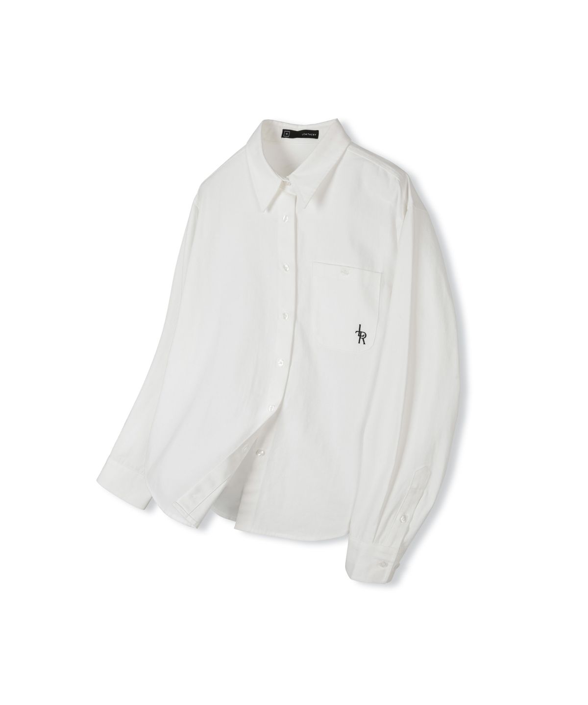 레더리(LEATHERY) 스몰 로고 옥스포드 셔츠 [WHITE]