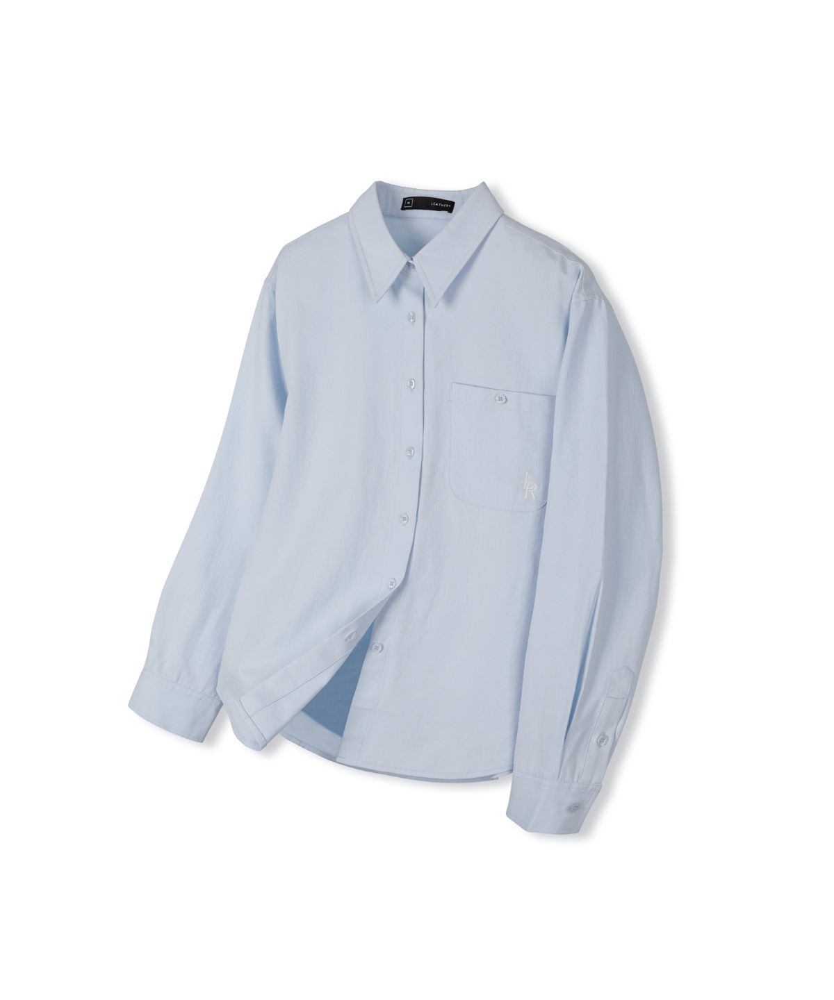 레더리(LEATHERY) 스몰 로고 옥스포드 셔츠 [WHITE]