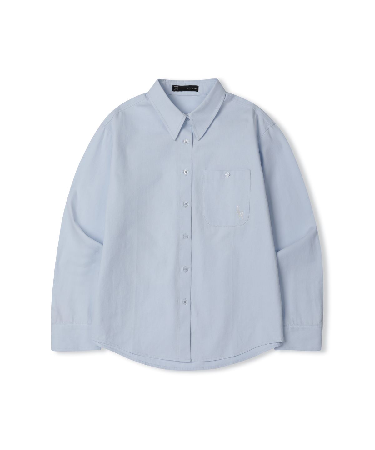 레더리(LEATHERY) 스몰 로고 옥스포드 셔츠 [WHITE]