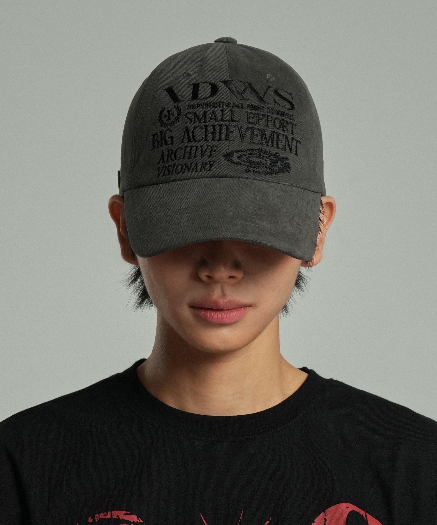 MUSINSA公式 | IDWS Signature Maxi Cap Charcoal