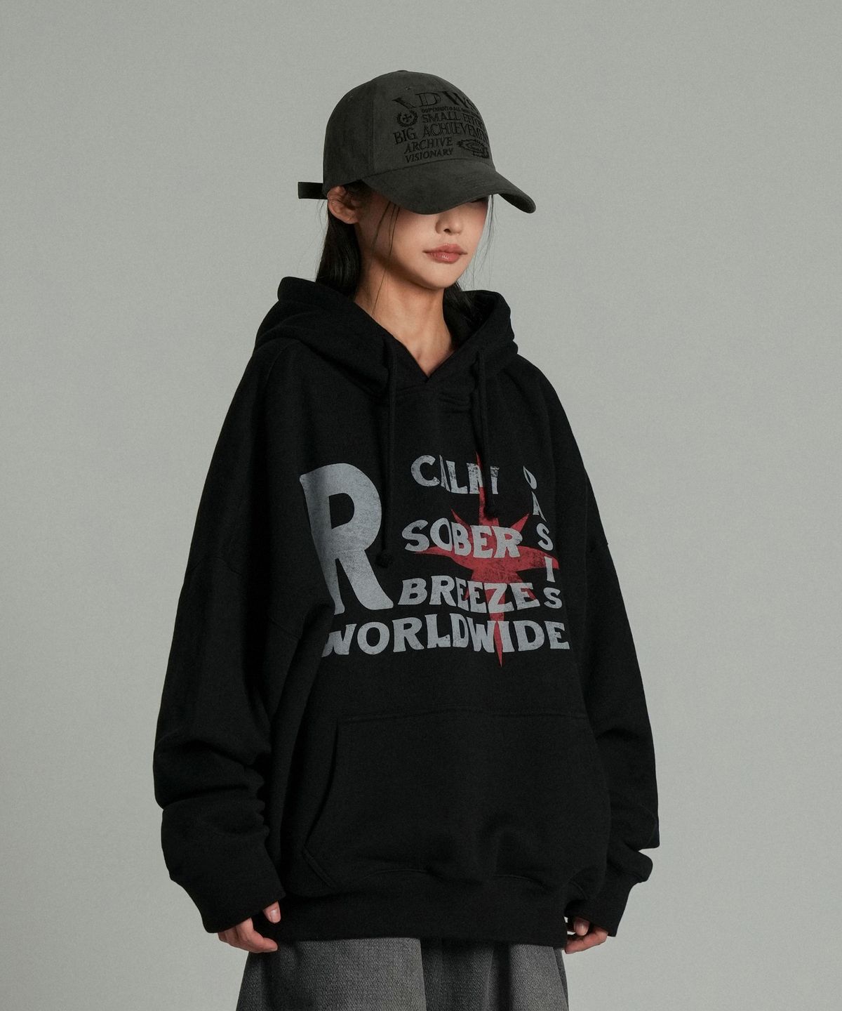 아이돈워너셀(IDWS) Refresh Point Hoodie Black