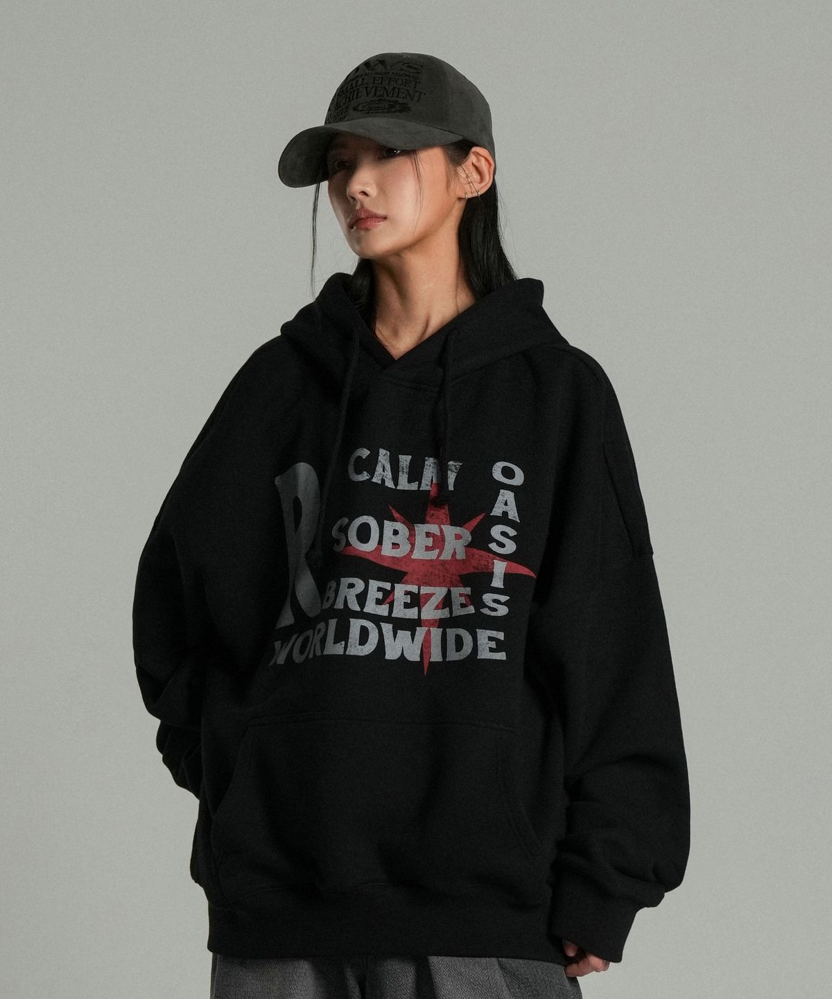 아이돈워너셀(IDWS) Refresh Point Hoodie Black