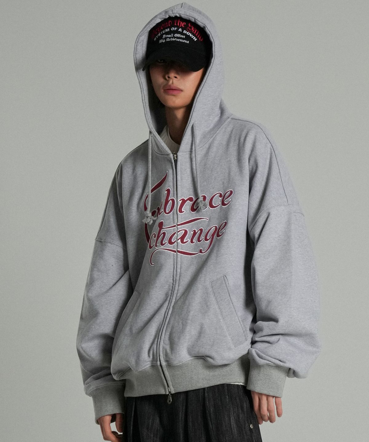 아이돈워너셀(IDWS) Embrace Hoodie Zip Up Gray