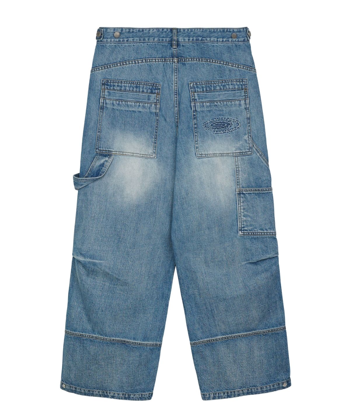 아이돈워너셀(IDWS) Overlap Carpenter Denim Pants Indigo