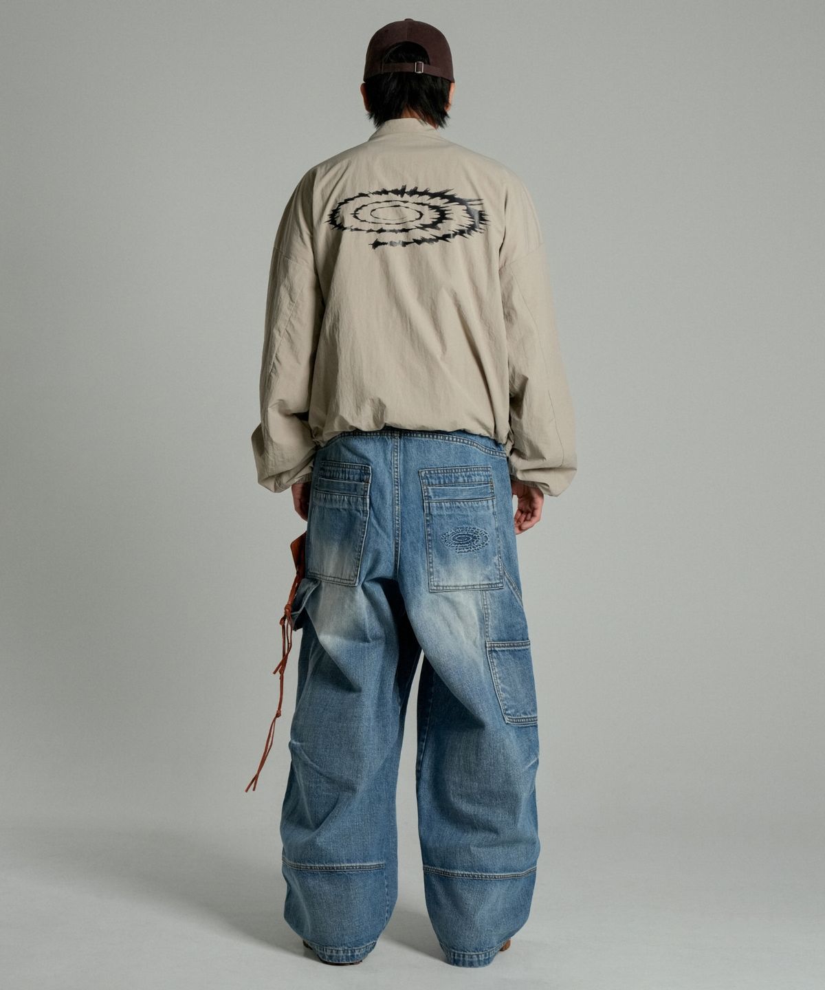 아이돈워너셀(IDWS) Overlap Carpenter Denim Pants Indigo