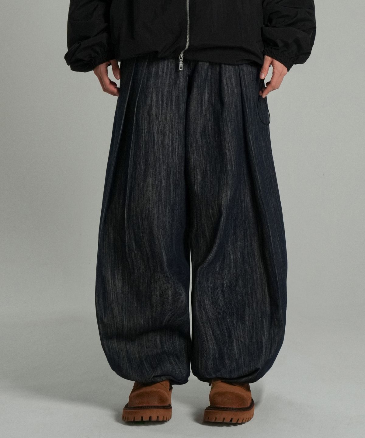 아이돈워너셀(IDWS) Aurora Denim Balloon Pants Indigo